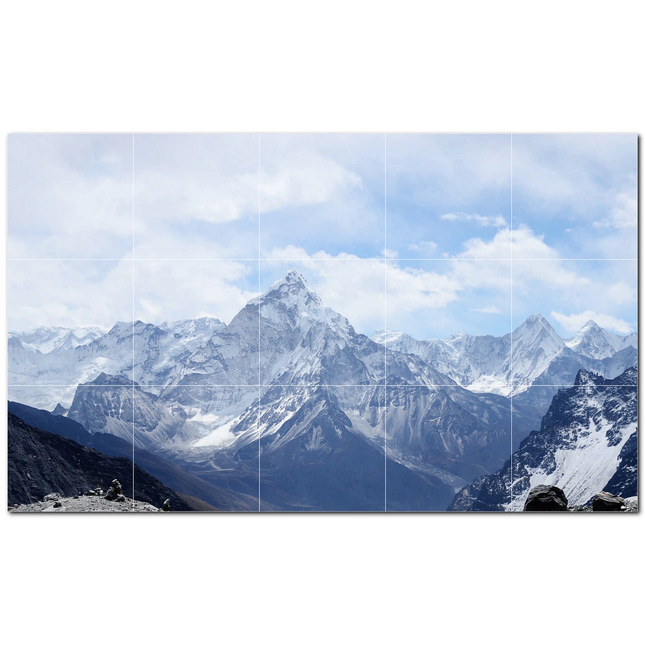 mountains ceramic tile wall mural kitchen backsplash bathroom shower p500882