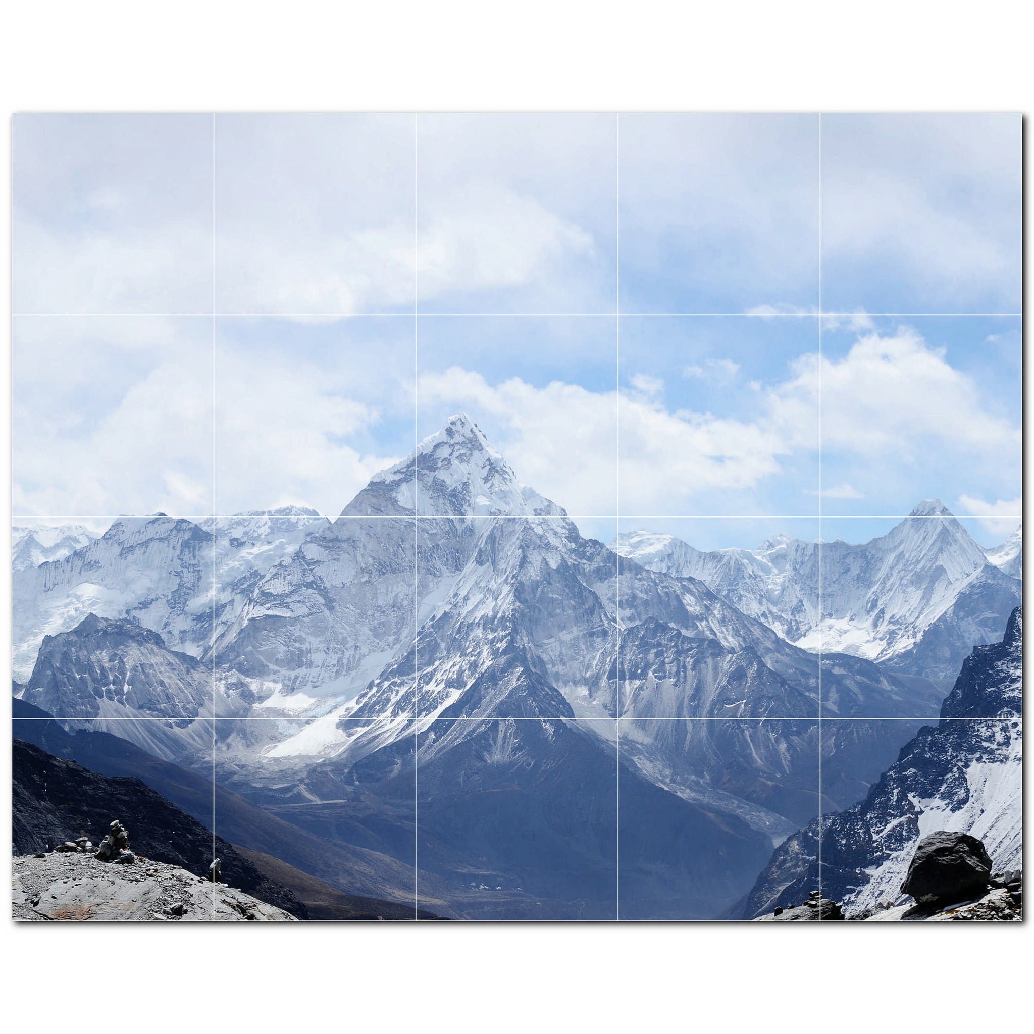 mountains ceramic tile wall mural kitchen backsplash bathroom shower p500882