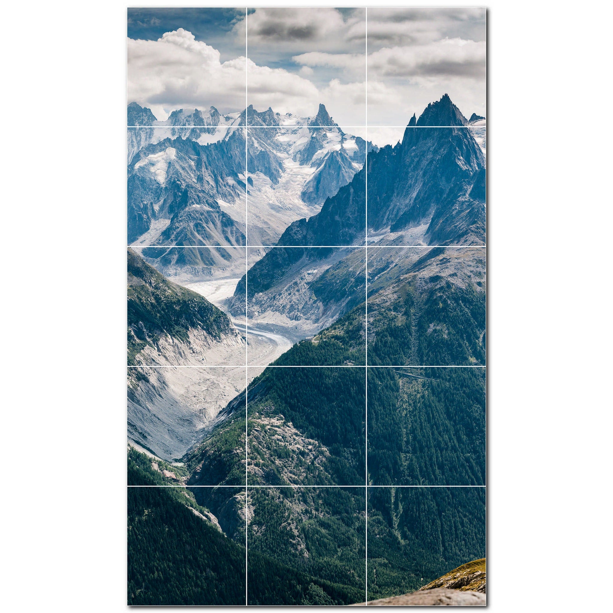 mountains ceramic tile wall mural kitchen backsplash bathroom shower p500885