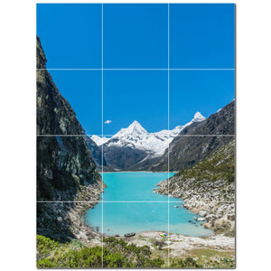 mountains ceramic tile wall mural kitchen backsplash bathroom shower p500889