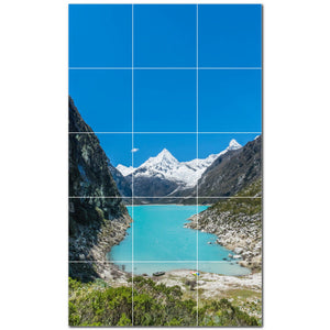 mountains ceramic tile wall mural kitchen backsplash bathroom shower p500889