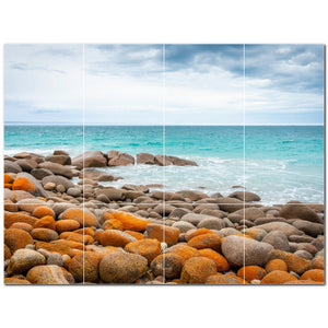 rocks ceramic tile wall mural kitchen backsplash bathroom shower p500930