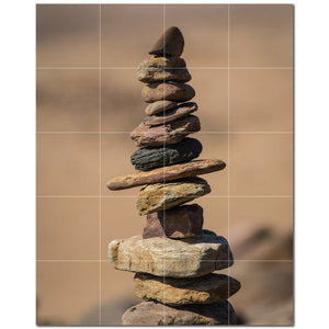 rocks ceramic tile wall mural kitchen backsplash bathroom shower p500934