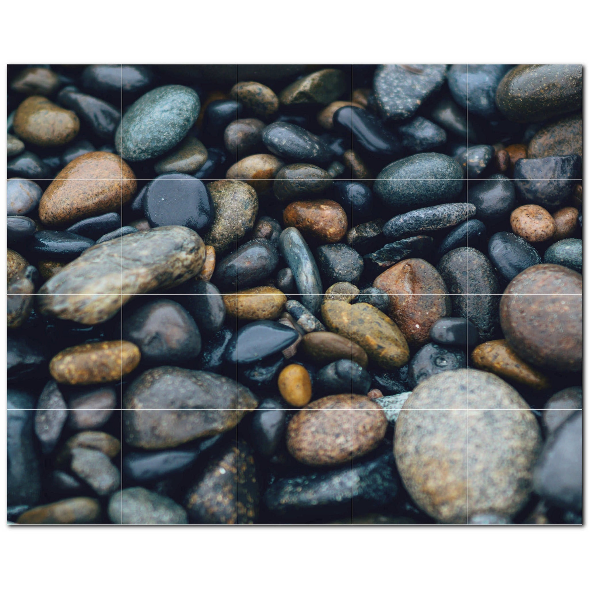 rocks ceramic tile wall mural kitchen backsplash bathroom shower p500938