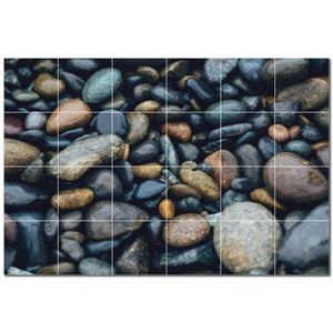 rocks ceramic tile wall mural kitchen backsplash bathroom shower p500938