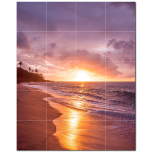 sunset ceramic tile wall mural kitchen backsplash bathroom shower p500965