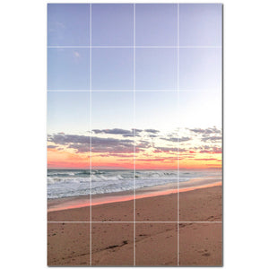 sunset ceramic tile wall mural kitchen backsplash bathroom shower p500978