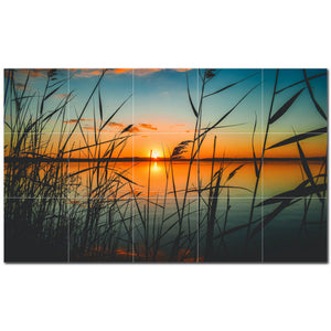 sunset ceramic tile wall mural kitchen backsplash bathroom shower p500988