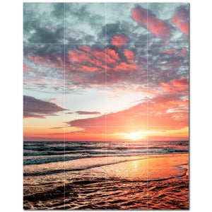 sunset ceramic tile wall mural kitchen backsplash bathroom shower p500999