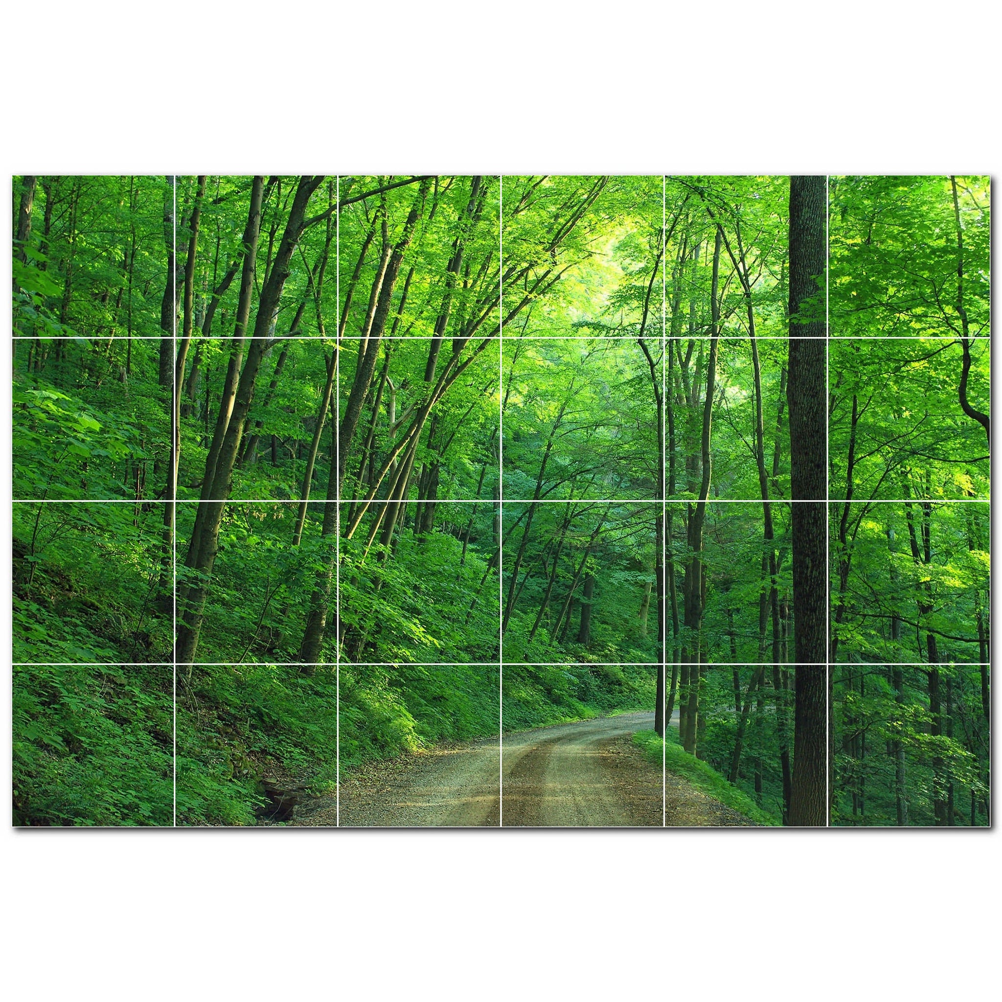 trees ceramic tile wall mural kitchen backsplash bathroom shower p501036