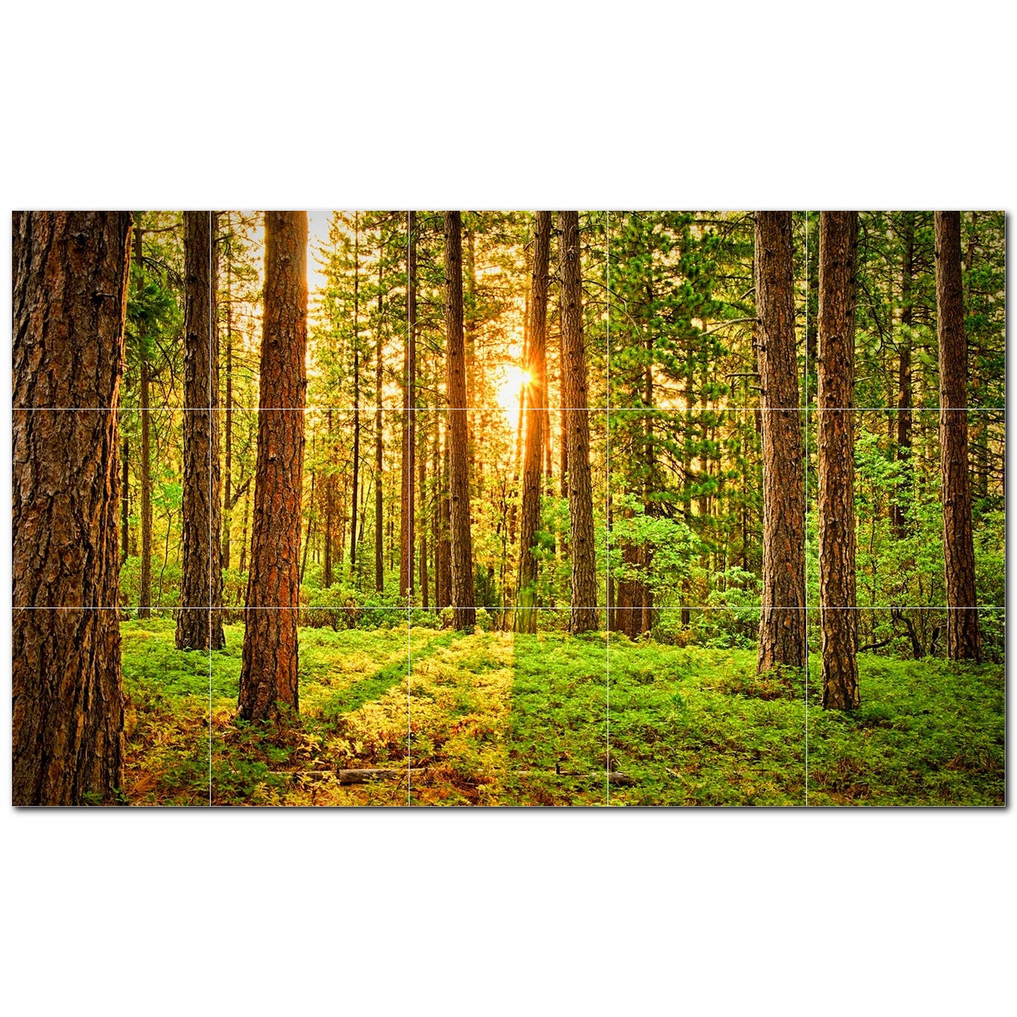 trees ceramic tile wall mural kitchen backsplash bathroom shower p501041