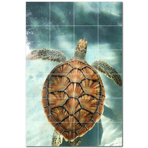 turtle ceramic tile wall mural kitchen backsplash bathroom shower p501049