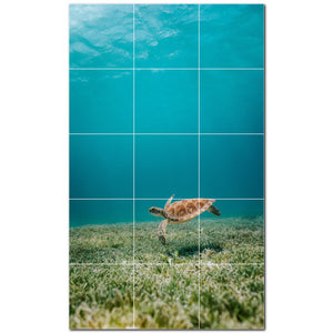turtle ceramic tile wall mural kitchen backsplash bathroom shower p501051