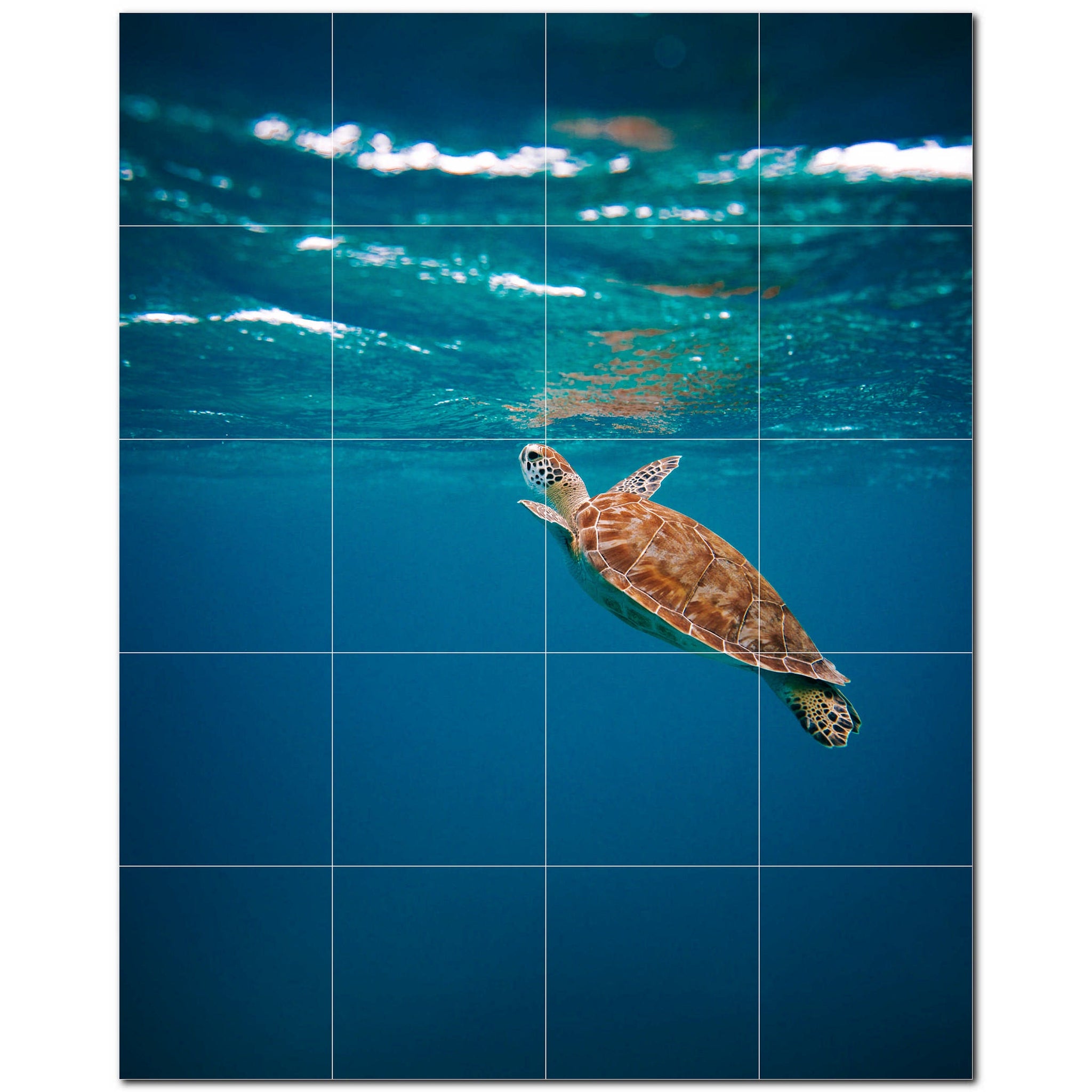 turtle ceramic tile wall mural kitchen backsplash bathroom shower p501052