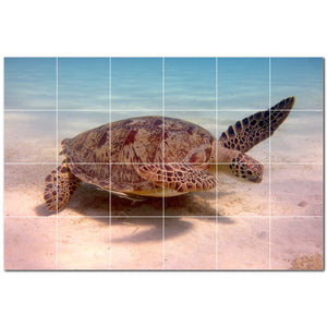 turtle ceramic tile wall mural kitchen backsplash bathroom shower p501054