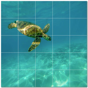 turtle ceramic tile wall mural kitchen backsplash bathroom shower p501056