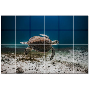 turtle ceramic tile wall mural kitchen backsplash bathroom shower p501059