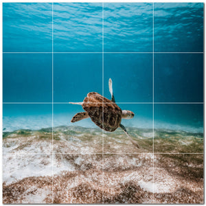 turtle ceramic tile wall mural kitchen backsplash bathroom shower p501060