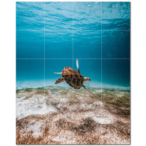 turtle ceramic tile wall mural kitchen backsplash bathroom shower p501060