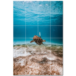 turtle ceramic tile wall mural kitchen backsplash bathroom shower p501060