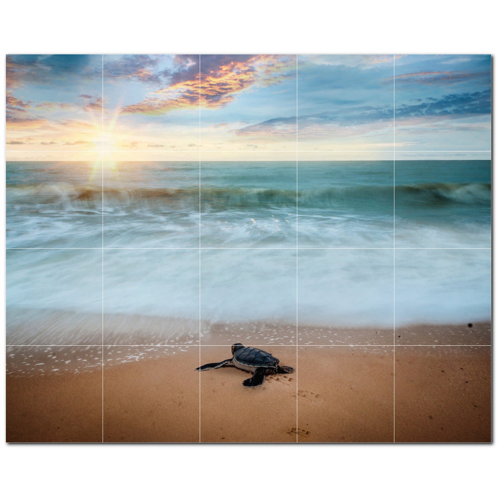 turtle ceramic tile wall mural kitchen backsplash bathroom shower p501065