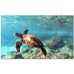 turtle ceramic tile wall mural kitchen backsplash bathroom shower p501066