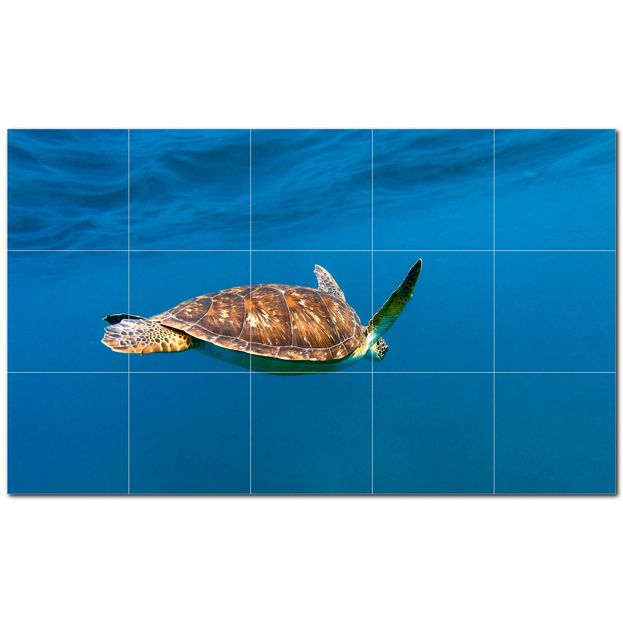 turtle ceramic tile wall mural kitchen backsplash bathroom shower p501071