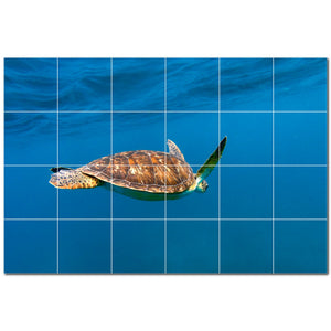 turtle ceramic tile wall mural kitchen backsplash bathroom shower p501071