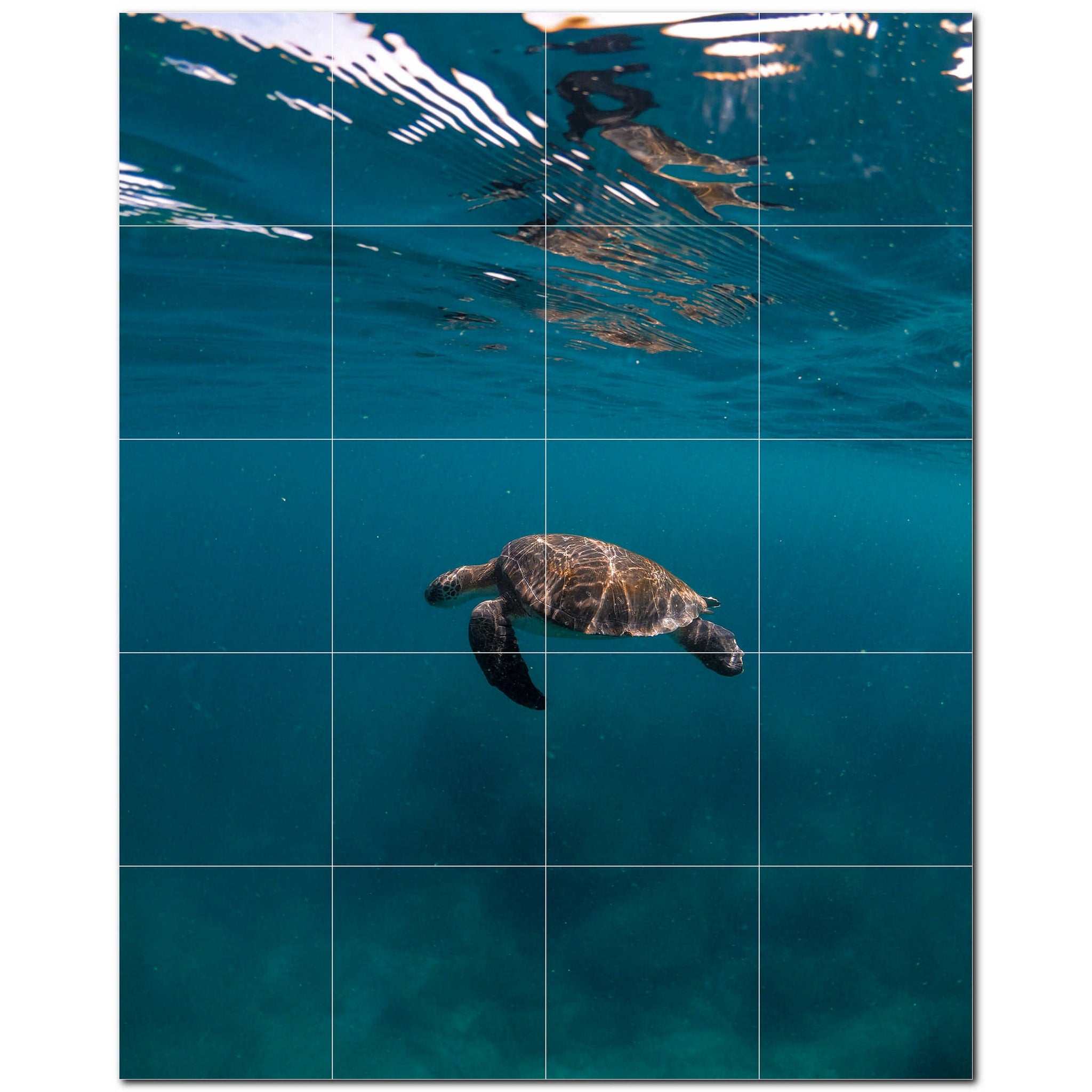 turtle ceramic tile wall mural kitchen backsplash bathroom shower p501078