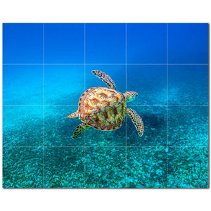 turtle ceramic tile wall mural kitchen backsplash bathroom shower p501081