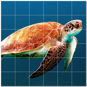 turtle ceramic tile wall mural kitchen backsplash bathroom shower p501083