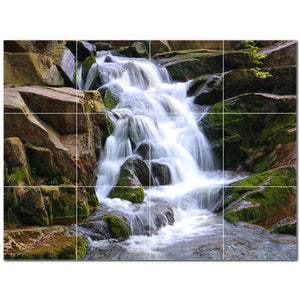 waterfalls ceramic tile wall mural kitchen backsplash bathroom shower p501085