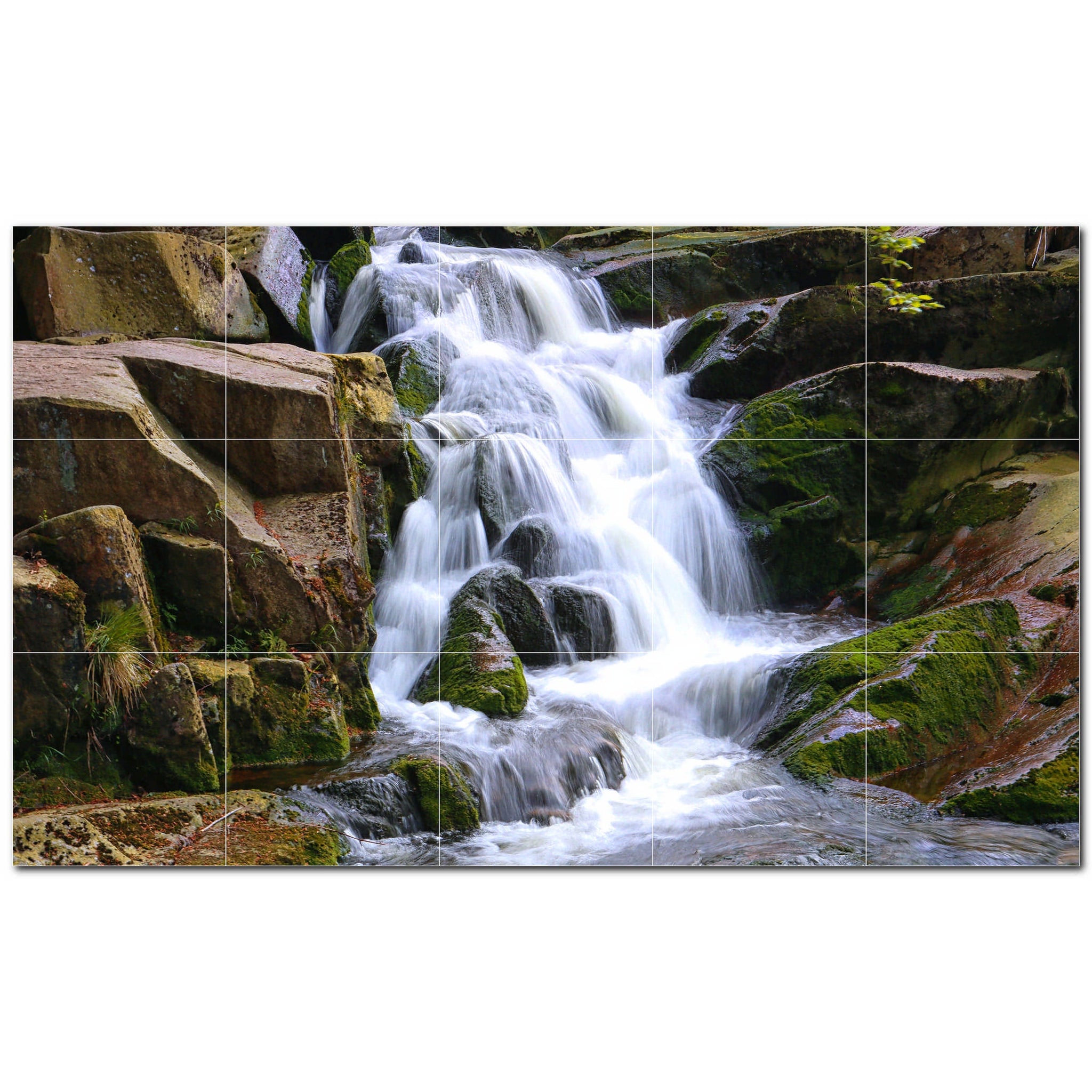 waterfalls ceramic tile wall mural kitchen backsplash bathroom shower p501085