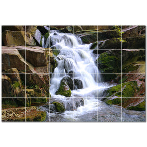 waterfalls ceramic tile wall mural kitchen backsplash bathroom shower p501085