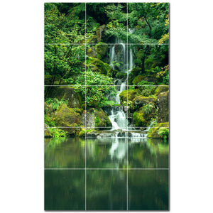 waterfalls ceramic tile wall mural kitchen backsplash bathroom shower p501086