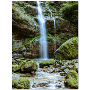 waterfalls ceramic tile wall mural kitchen backsplash bathroom shower p501087