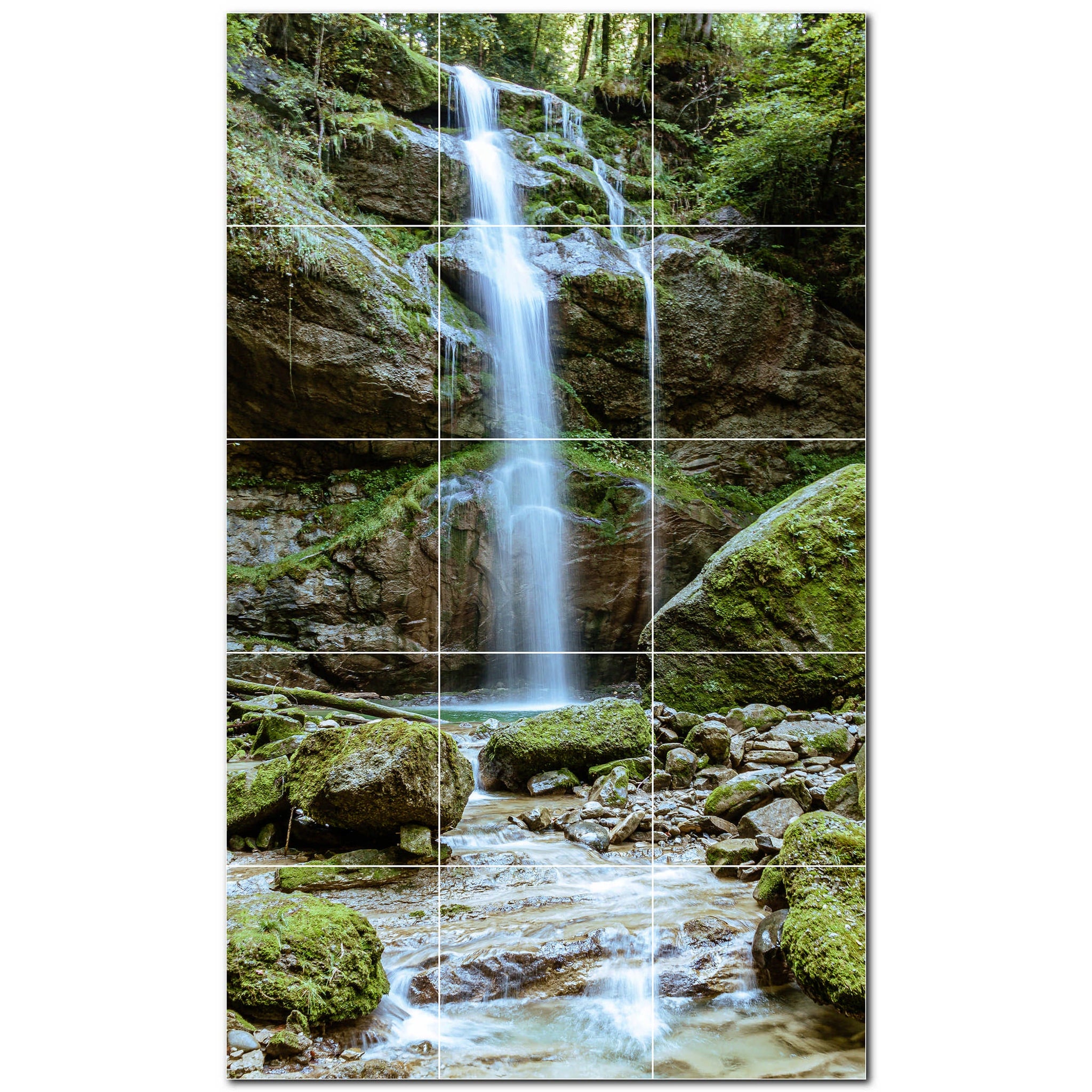 waterfalls ceramic tile wall mural kitchen backsplash bathroom shower p501087