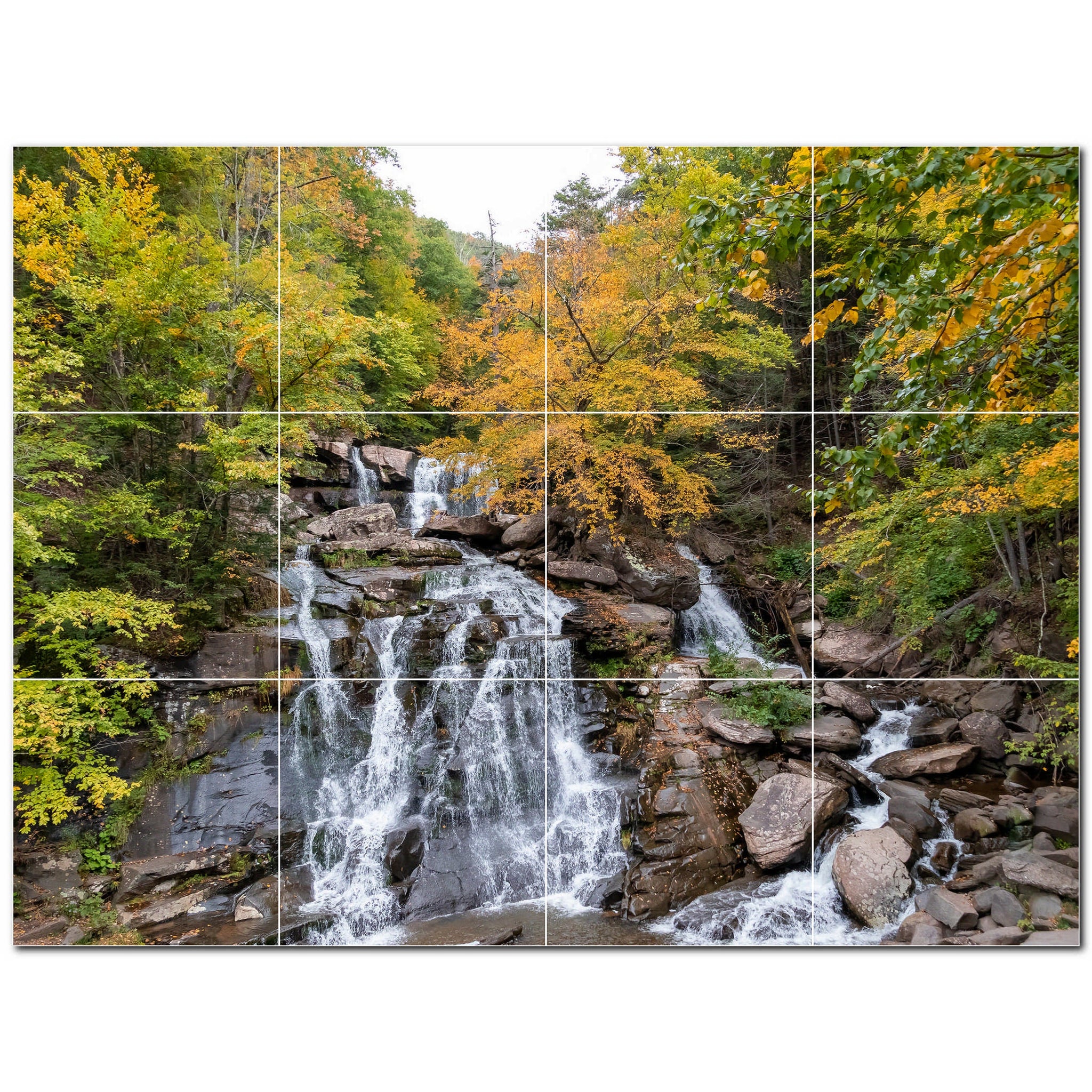 waterfalls ceramic tile wall mural kitchen backsplash bathroom shower p501088