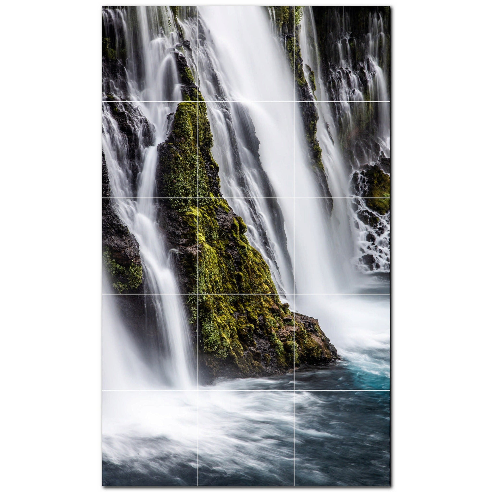 waterfalls ceramic tile wall mural kitchen backsplash bathroom shower p501089