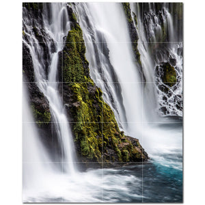 waterfalls ceramic tile wall mural kitchen backsplash bathroom shower p501089