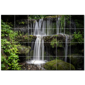 waterfalls ceramic tile wall mural kitchen backsplash bathroom shower p501090