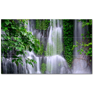 waterfalls ceramic tile wall mural kitchen backsplash bathroom shower p501092