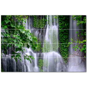 waterfalls ceramic tile wall mural kitchen backsplash bathroom shower p501092