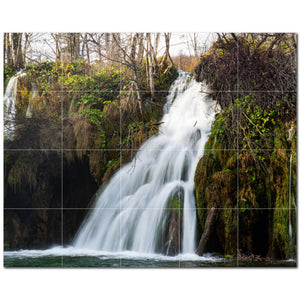 waterfalls ceramic tile wall mural kitchen backsplash bathroom shower p501093