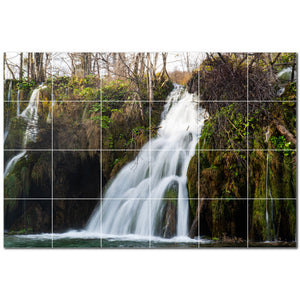 waterfalls ceramic tile wall mural kitchen backsplash bathroom shower p501093