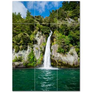 waterfalls ceramic tile wall mural kitchen backsplash bathroom shower p501095