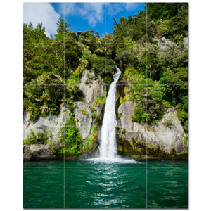 waterfalls ceramic tile wall mural kitchen backsplash bathroom shower p501095