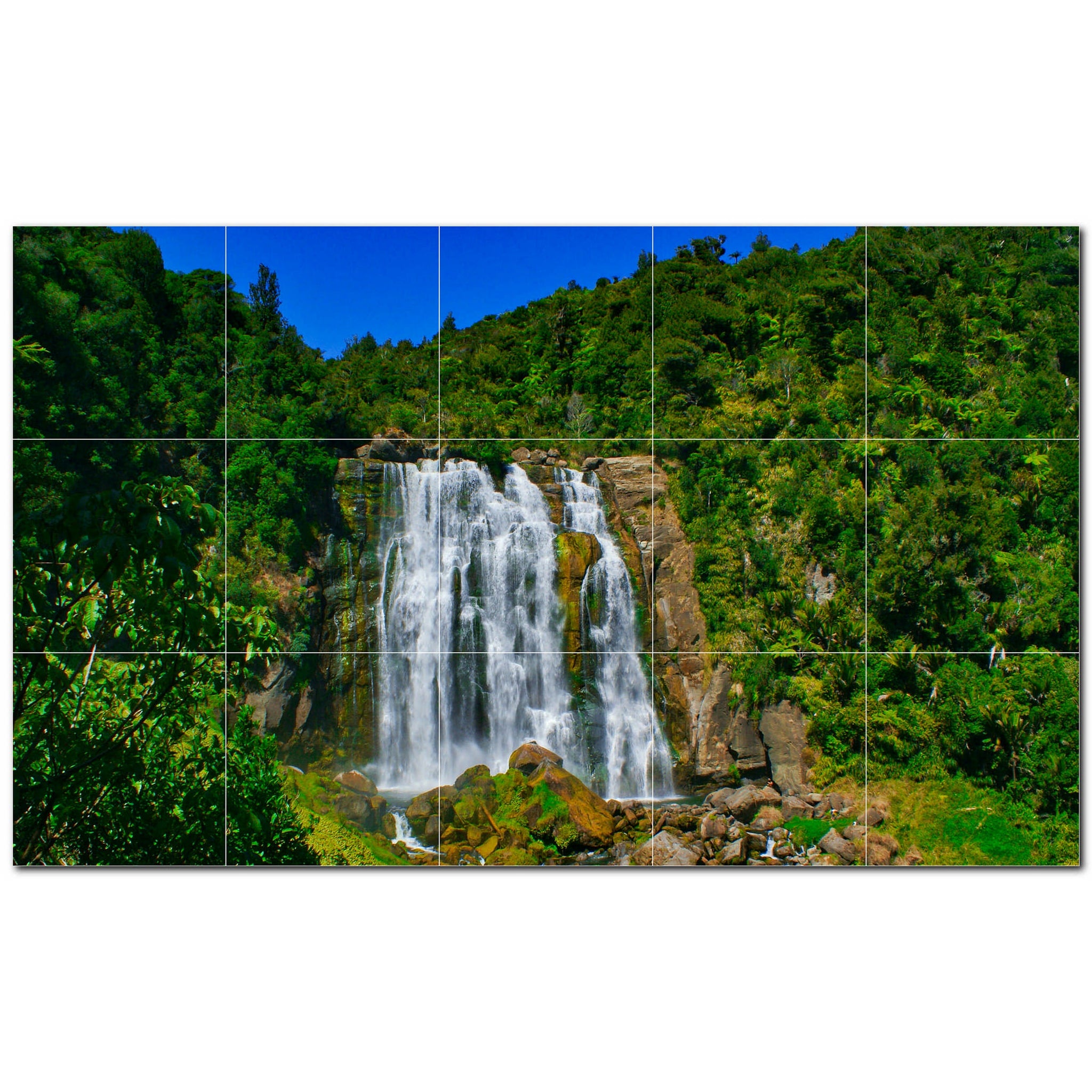 waterfalls ceramic tile wall mural kitchen backsplash bathroom shower p501099