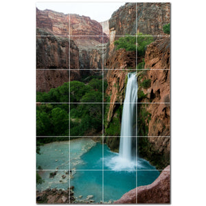 waterfalls ceramic tile wall mural kitchen backsplash bathroom shower p501108