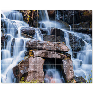 waterfalls ceramic tile wall mural kitchen backsplash bathroom shower p501143